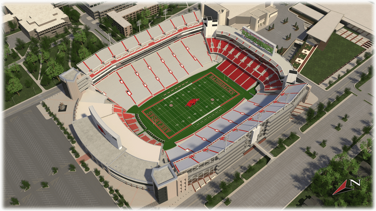 Razorback Stadium Seating Chart Fayetteville